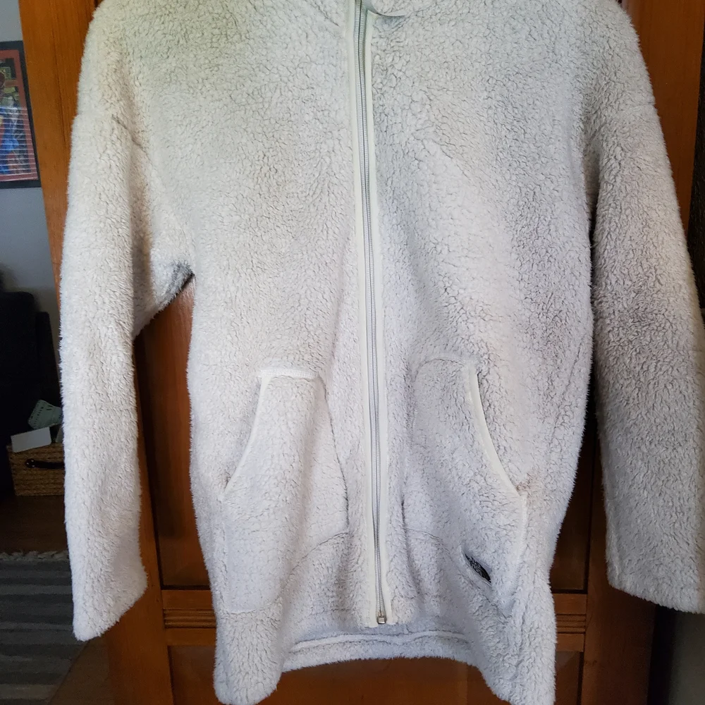 The North Face Kids White Fleece Jacket